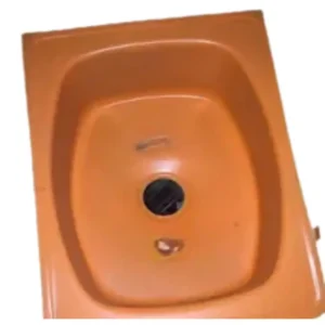 heavy sink coupling with first material plastic