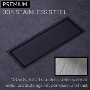 BLACK TILE DRAINER 100% SUS 304
