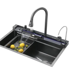 PIANO DESIGN 5 BUTTON DIGITAL RAINFALL SINK
