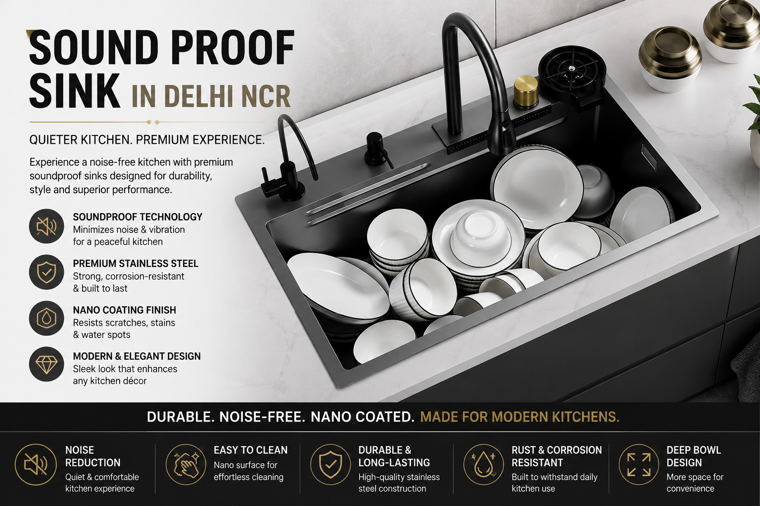 Sound proof Sink in Delhi NCR