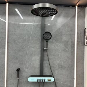 Diamond Brass Shower Set High Pressure Luxury Bathroom Shower Panel