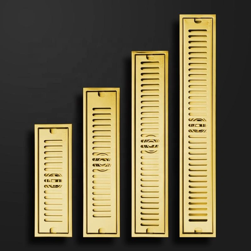 Gold Tile Insert Linear Drainer SUS 304