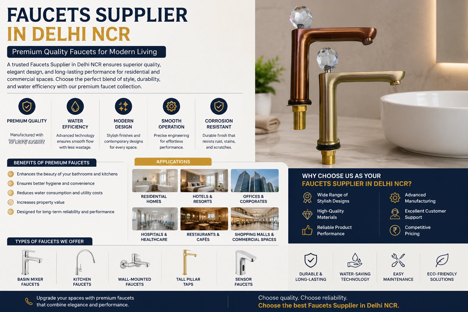 Faucets Supplier in Delhi NCR