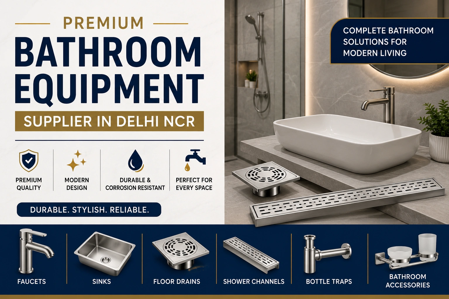 Bathroom Equipment Supplier in Delhi NCR