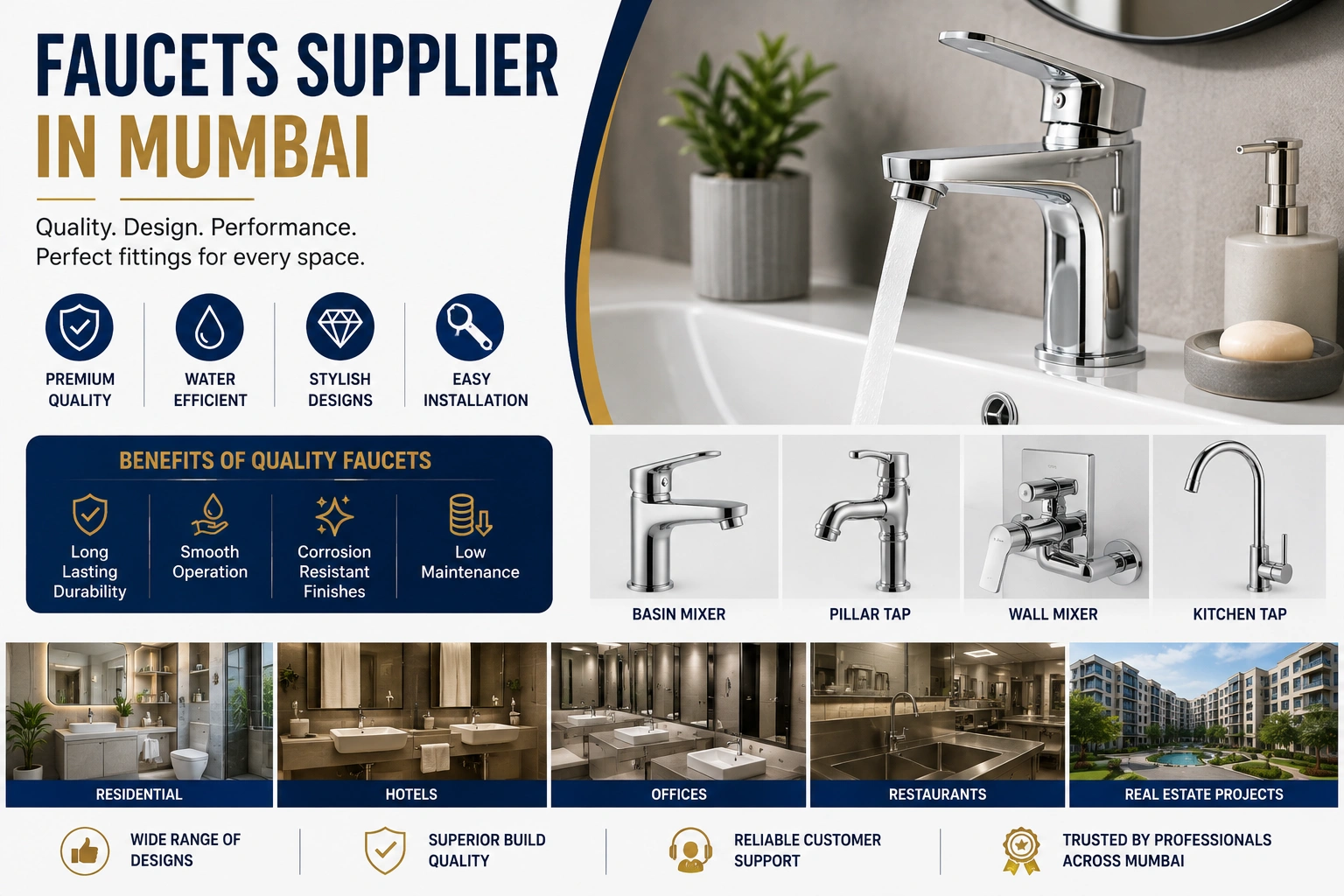 Faucets Supplier in Mumbai